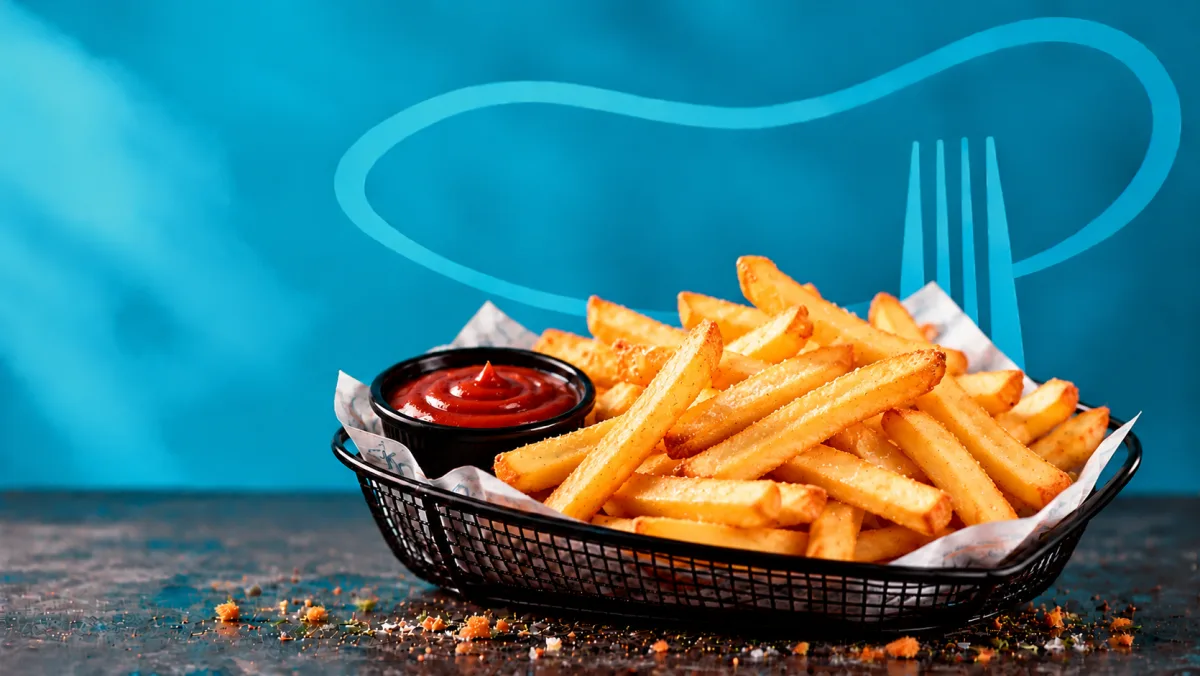 French fries plate
