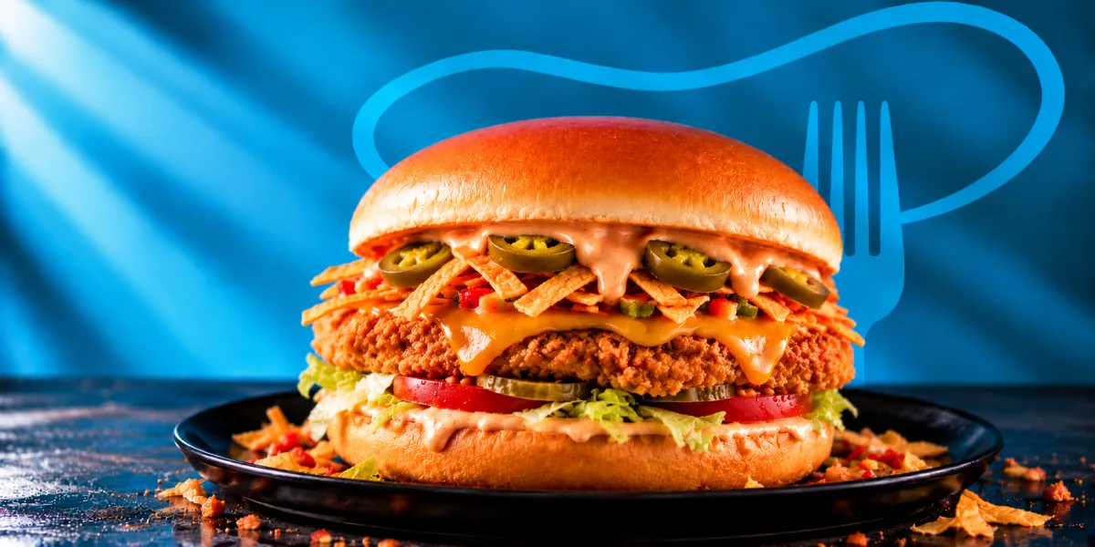 Mexican chicken burger