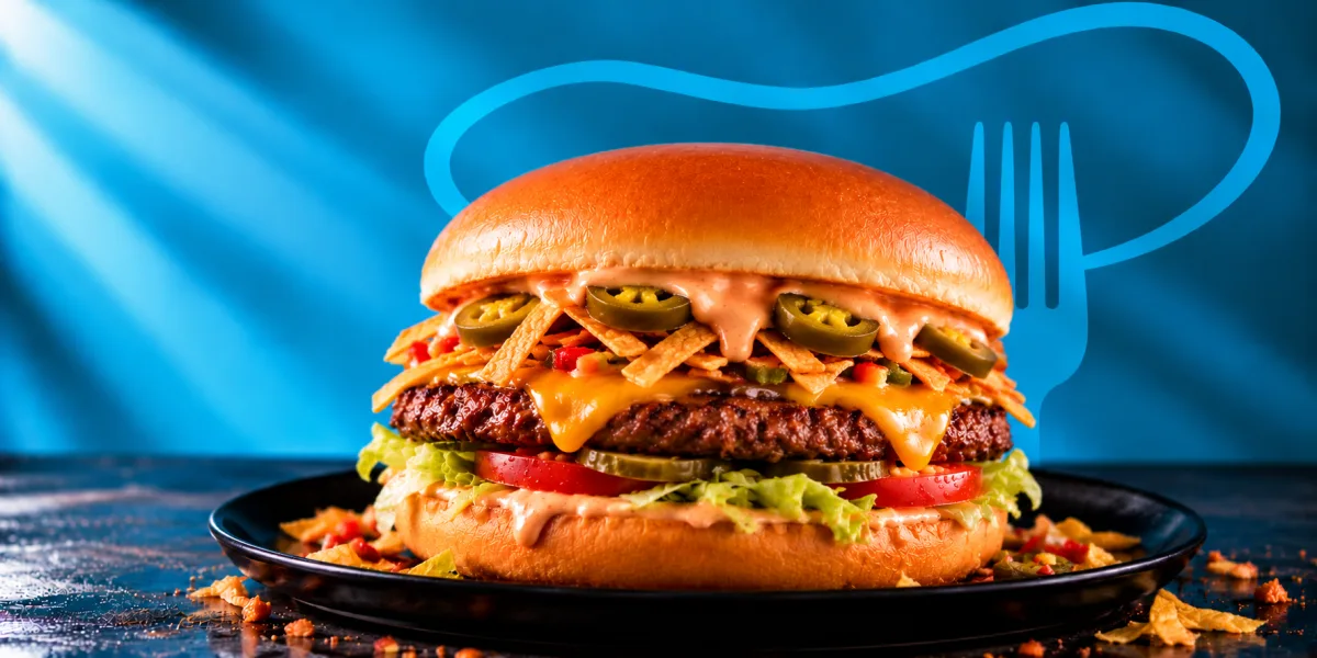 Mexican beef burger